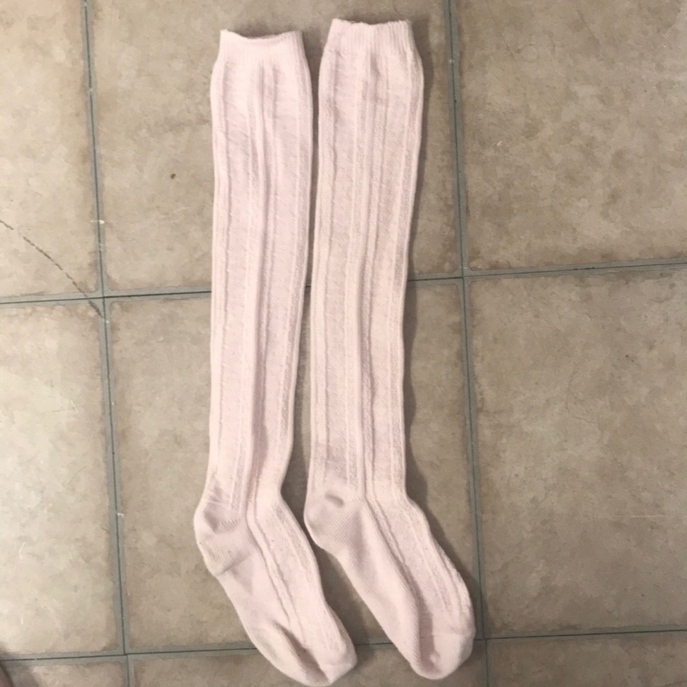 Forever 21 Baby Pink Knee High Socks - NEVER WORN
